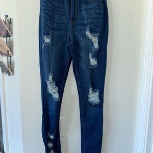 AP Blue Aphrodite Skinny Distressed Jeans size 3 NWT
